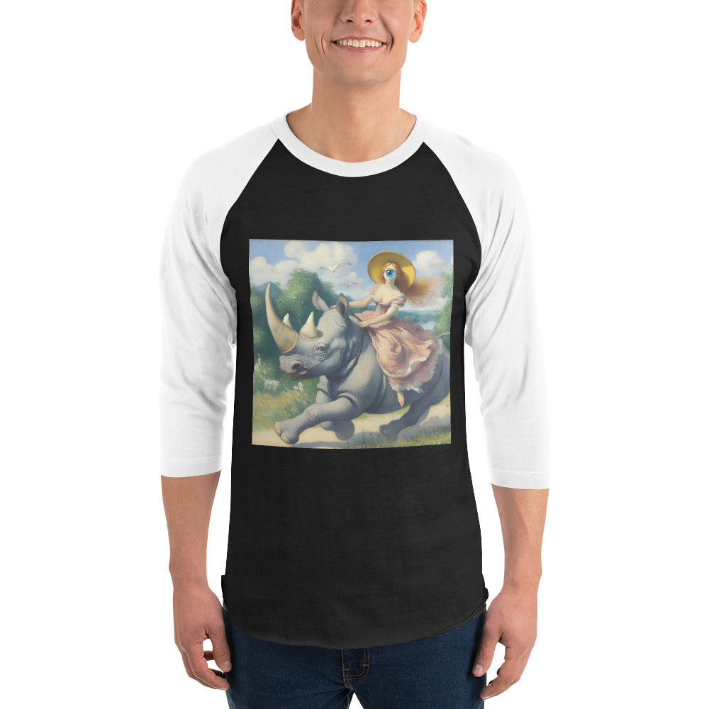 3/4 sleeve raglan shirt